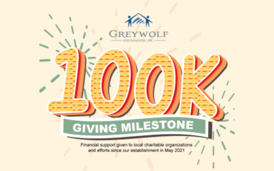 Greywolf Foundation Marks Major Milestone of More Than $100,000 in Charitable Giving